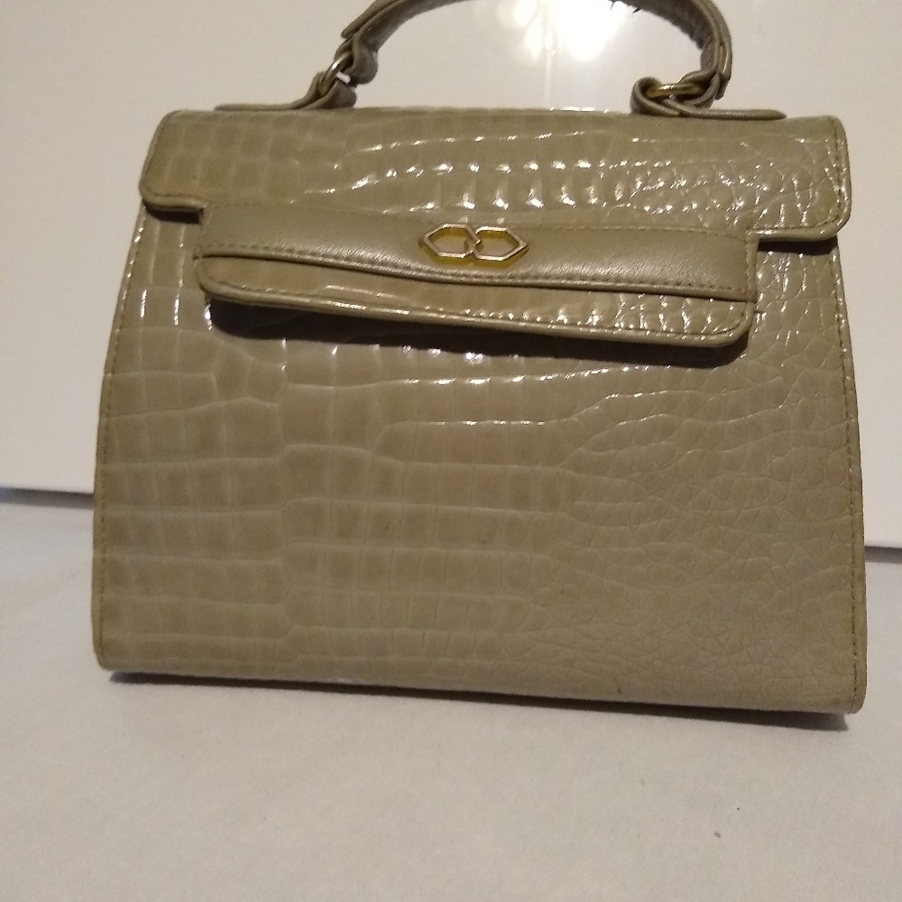 Taupe Vinyl Purse